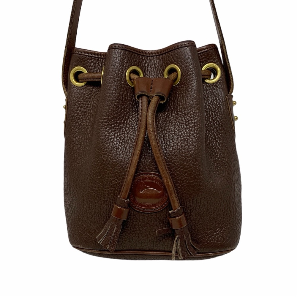 VTG Dooney & Bourke Mini Drawstring Bucket Bag
